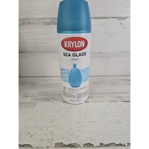 Krylon Sea Glass Aqua Semi-Translucent Frosted Finish Spray Paint 12 oz 9037